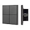 INTELLIGENT ARLIGHT Кнопочная панель KNX-304-23-IN Black (BUS, Frame) (IARL, IP20 Металл, 2 года)