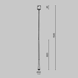 Трековый светильник Waist Elasity 3000К 7Вт 38°