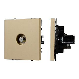 Механизм спутниковой розетки SCT-NOBE-MST1-SFPL-GD (SAT) (Arlight, Золотой песок)
