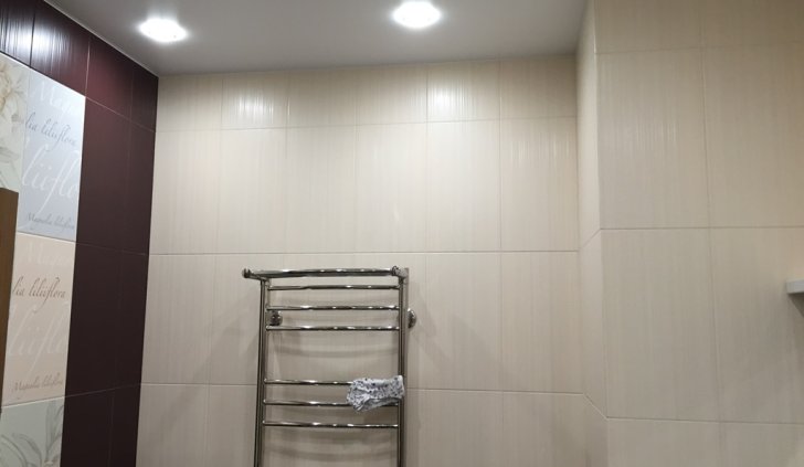 Светодиодным освещение ванной комнаты