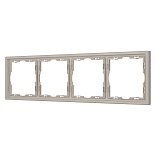 Рамка пластиковая FRM-NOBE-SFPL-4-CA (Arlight, Кашемир)