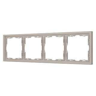 Рамка пластиковая FRM-NOBE-SFPL-4-CA (Arlight, Кашемир)