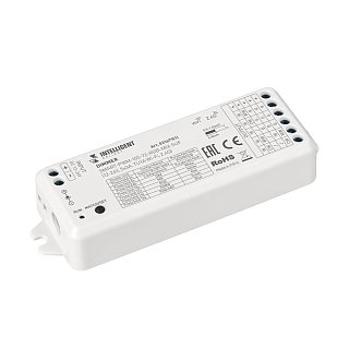 INTELLIGENT ARLIGHT Диммер SMART-PWM-105-72-RGB-MIX-SUF (12-24V, 5x3A, TUYA Wi-Fi, 2.4G) (IARL, IP20 Пластик, 5 лет)