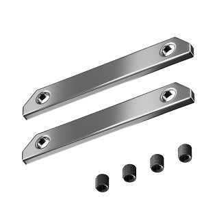 Комплект прямых соединителей (2 соединителя + 4 винта) для профиля в натяжной потолок