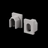 Комплект заглушек (для профиля 08×09) 10 шт., ALM-0809-EC 642069