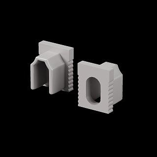 Комплект заглушек (для профиля 08×09) 10 шт., ALM-0809-EC 642069