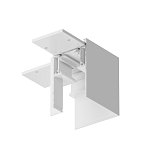 Коннектор угловой Gravity накладной белый