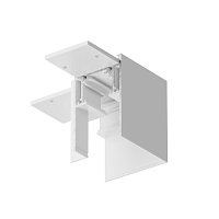 Коннектор угловой Gravity накладной белый