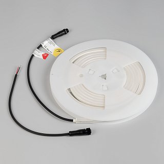 Лента герметичная WAVE-SIDE-PU-A120-06x12mm 24V Warm3500 (8 W/m, IP68, 3m, wire x1) (Arlight, Вывод прямой, 3 года)