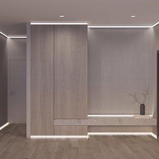 Профиль PLINTUS-H80-2000 WHITE (Arlight, Алюминий)