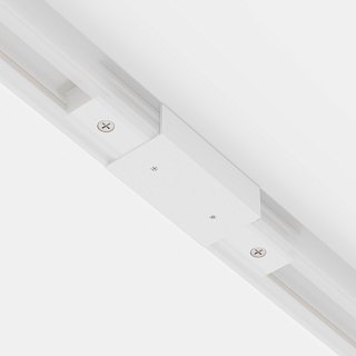 Прямой коннектор питания с вводом питания Unity белый