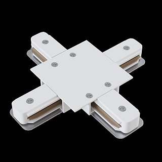 Коннектор Х-образный Unity встраиваемый белый