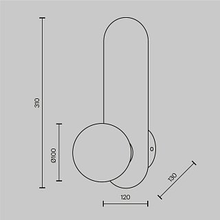 Настенный светильник (бра) Bao G9х1