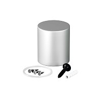 Торцевая металлическая заглушка Nemo D25 серебро