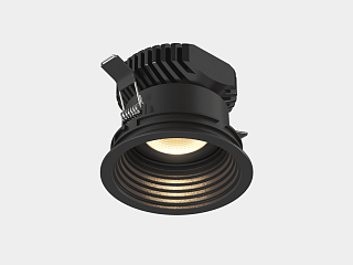 Корпус светильника потолочный встраиваемый, Черный, IP20, COMBO-42-BL