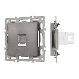 Механизм компьютерной розетки SCT-MPC1-PL-GR (RJ-45, CAT6) (Arlight, -)