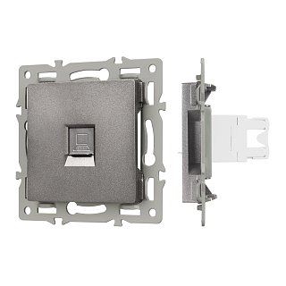 Механизм компьютерной розетки SCT-MPC1-PL-GR (RJ-45, CAT6) (Arlight, -)