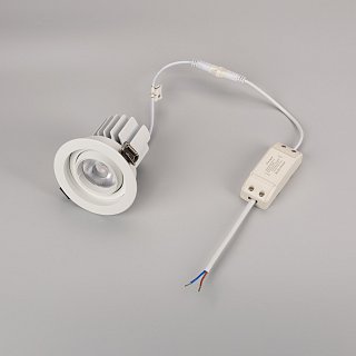 Светильник MS-VORTEX-BUILT-R90-12W Day4000 (WH-WH, 40 deg, 230V) (Arlight, IP20 Металл, 5 лет)