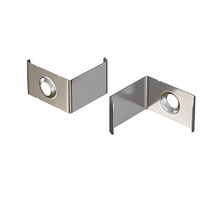 Комплект креплений (для профиля 16×16) 10 шт., ALM008MT