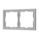 Рамка пластиковая FRM-NOBE-SFPL-2-IS (Arlight, Никель)