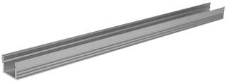 Профиль алюминиевый накладной ELF для LED, 2000х12х16мм