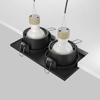 Встраиваемый светильник Zoom GU10 2x10Вт IP 65