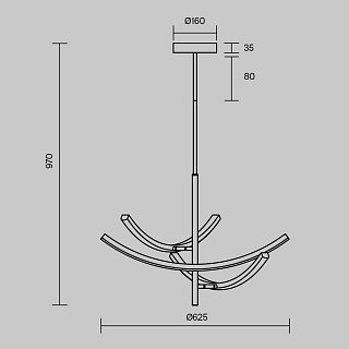 Подвесной светильник Wabi 2700-4000K 21Вт