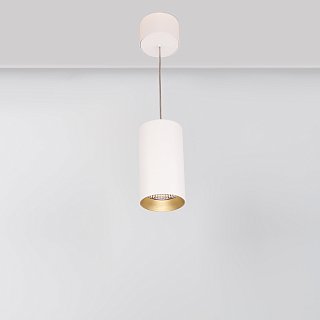 Светильник подвесной SP-POLO-R85-2-15W Warm White 40deg (White, Gold Ring) (Arlight, IP20 Металл, 3 года)