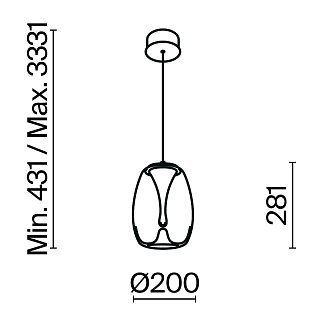 Подвесной светильник Splash 3000К 7Вт