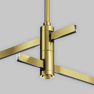 Крепление потолочное Long двойное 700мм Flarity латунь