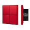 INTELLIGENT ARLIGHT Кнопочная панель KNX-304-23-IN Rose Red (BUS, Frame) (IARL, IP20 Металл, 2 года)