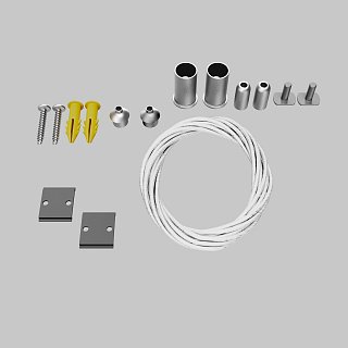 Тросовый подвес 2 шт. S35 серебро