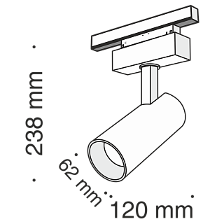 Трековый светильник Focus Led S35 3000K 18Вт 24°