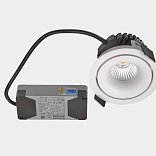 Светильник  встраиваемый наклонный , серия MINI COMBO, Белый, 8Вт, IP20, Теплый белый , DL-MINI-0801-38-WH-8-WW