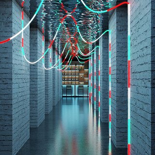 Лента герметичная SPI-MOONLIGHT-TOP-F180-D25mm 12V RGB-PX2 360deg (20 W/m, IP65, 3535, 3m, wire x1) (Arlight, Вывод прямой, 3 года)