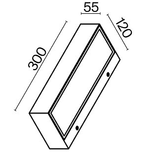 Настенный светильник (бра) Lot 3000K 20Вт IP 65