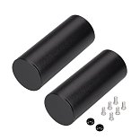 Заглушка ROUND-D36-360 BLACK с отверстием (Arlight, Металл)