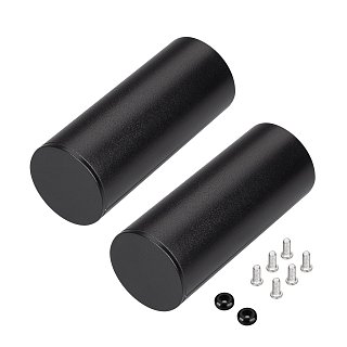 Заглушка ROUND-D36-360 BLACK с отверстием (Arlight, Металл)