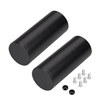 Заглушка ROUND-D36-360 BLACK с отверстием (Arlight, Металл)