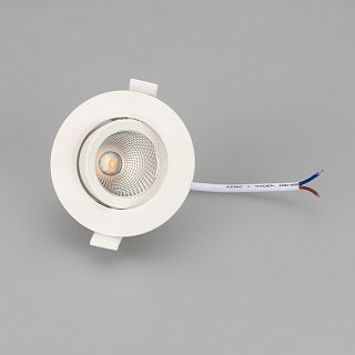 Светильник LTD-POLAR-TURN-R90-7W Warm3000 (WH, 36 deg, 230V) (Arlight, IP20 Пластик, 3 года)