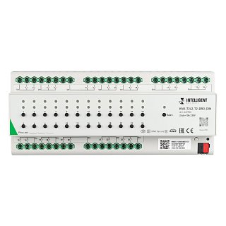 INTELLIGENT ARLIGHT Релейный модуль KNX-7242-72-DRO-DIN Grey (BUS, 24x10A) (IARL, IP20 Пластик, 2 года)
