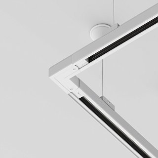 Коннектор угловой внешний Trinity белый