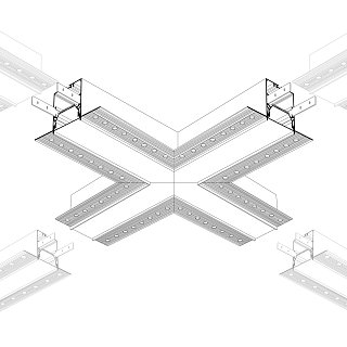 Крестовина SL-LINIA55-FANTOM (Arlight, Металл)