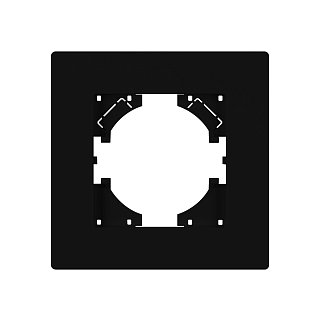 Рамка пластиковая FRM-PERIO-PL-1-BK (Arlight, -)