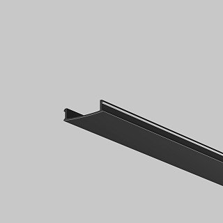 Рассеиватель для профиля 61×14 (Чёрный, 2 м), ALM-6114-B-DF-2M 642014