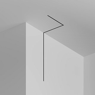 Шинопровод 2м Radity встраиваемый черный