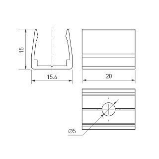 Держатель ARL-MOONLIGHT-1213-CLIP CLEAR (Arlight, Пластик)