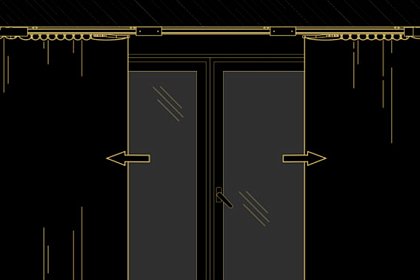 Открытие из центра. Крепление на потолок