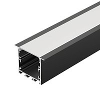 Профиль LINIA49-F-M-2000 BLACK (Arlight, Алюминий)