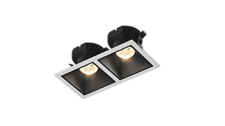 Рамка двойная для серии COMBO 3, квадратная, белая, COMBO-3S2-WH